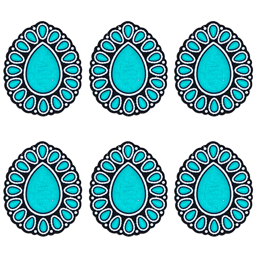 Water Drop Gemstone Mix Color Focal