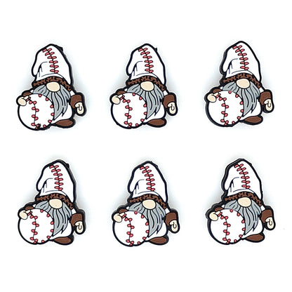 Baseball Gnome Focal Beads