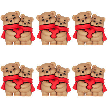 3D Love Heart Bear Focal
