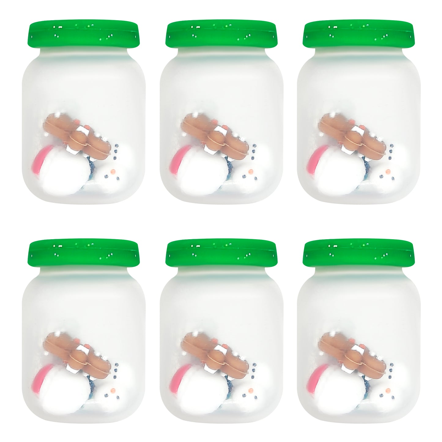3D Christmas Shaker Jar Focal