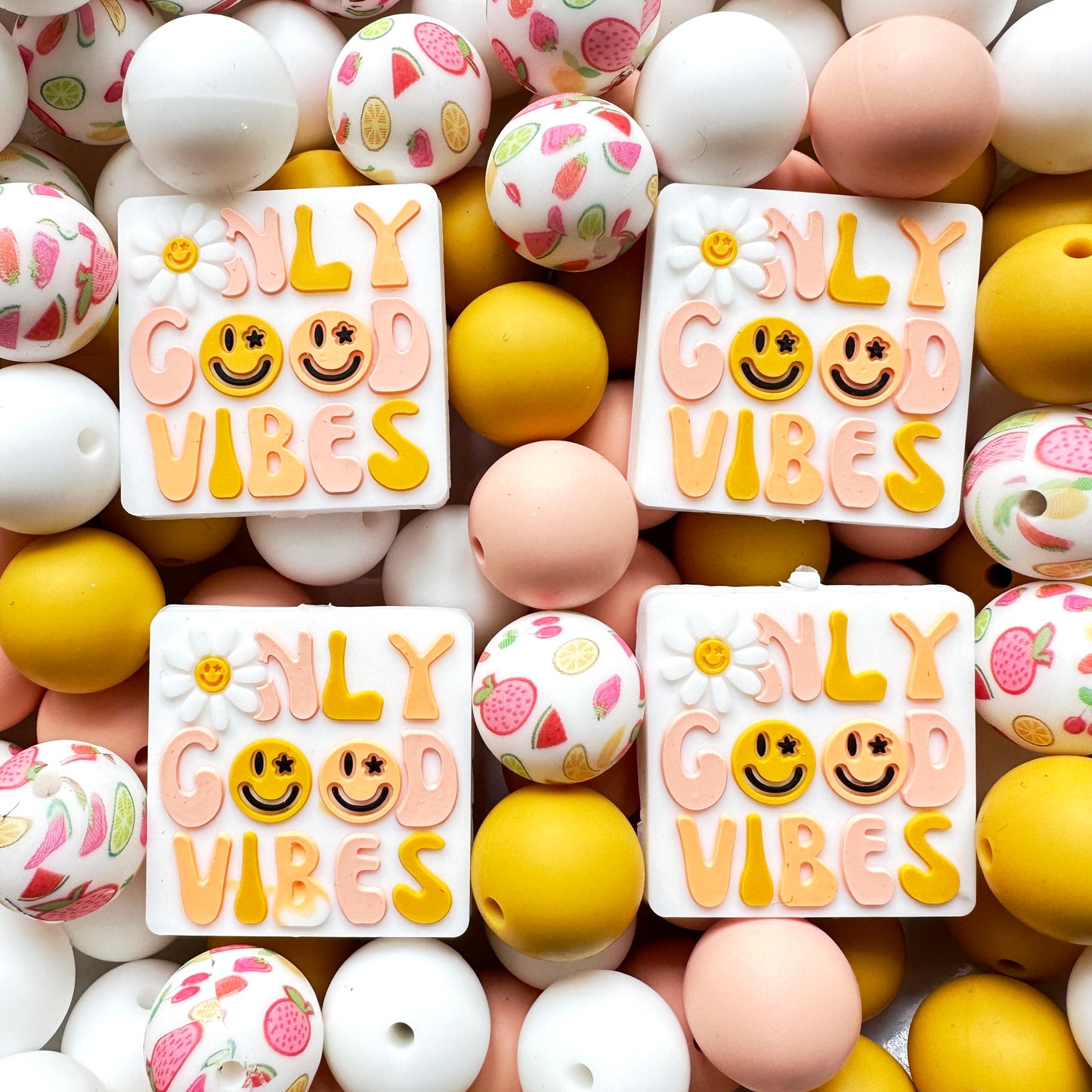 Only Good Vibes Focal And Round Beads Assorted