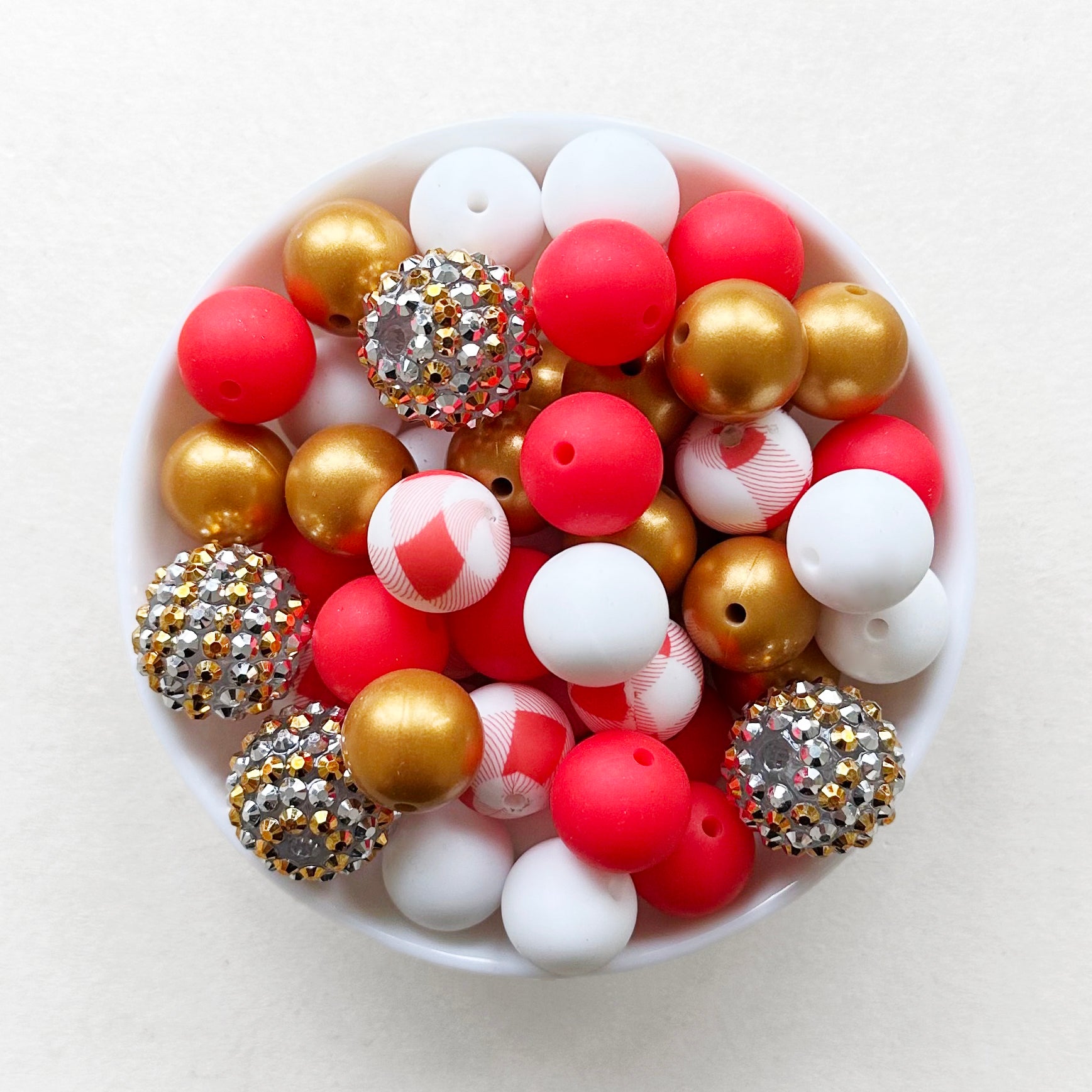 15mm Christmas Assorted Beads Pack