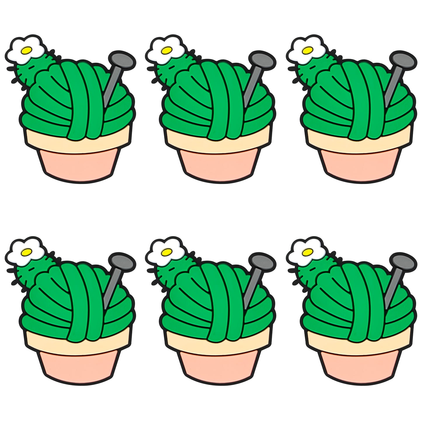 Cactus Potted Yarn Ball Focal