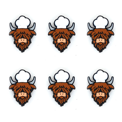 Chef Highland Cow Head