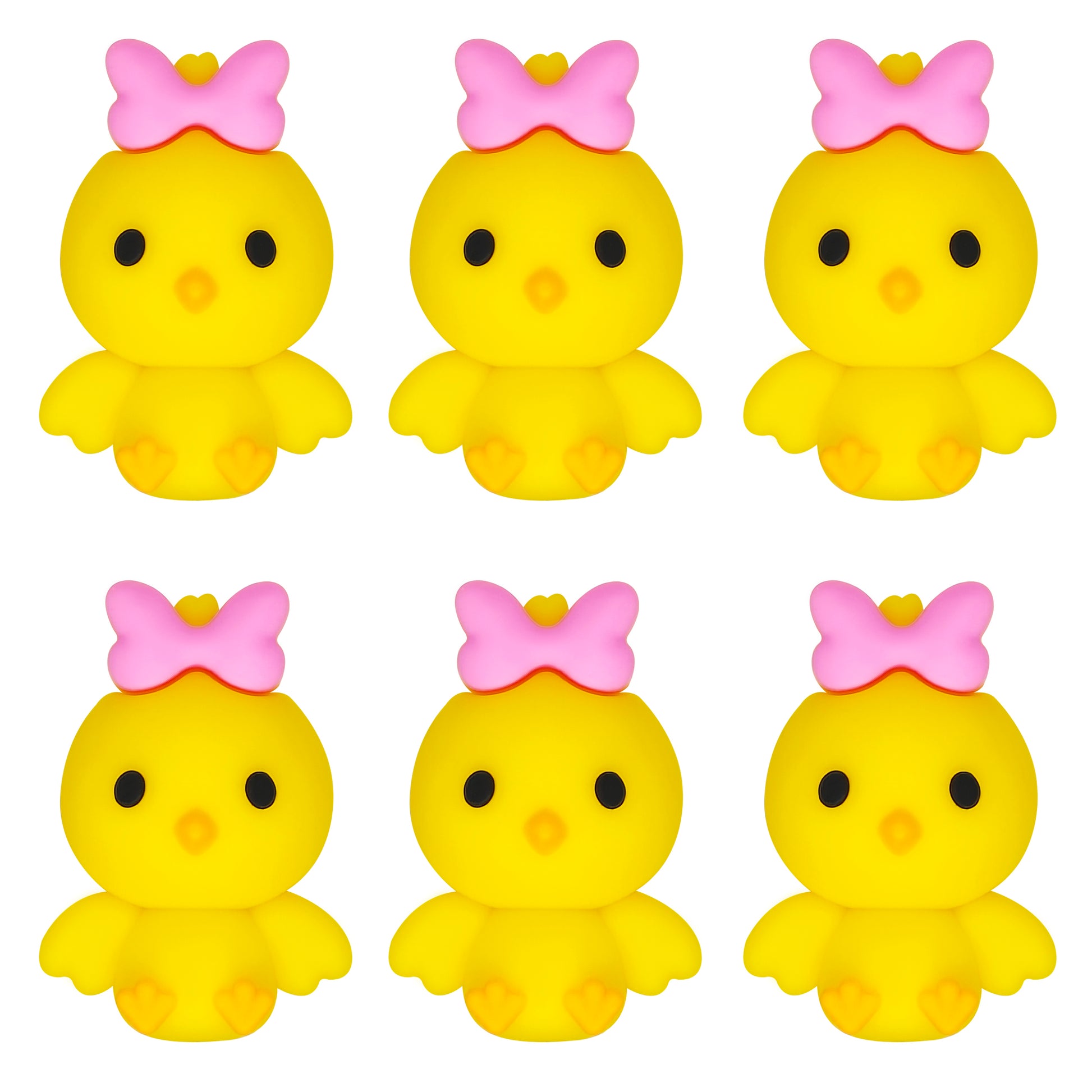 Chicken with Pink Bow Focal