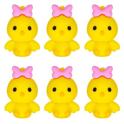 Chicken with Pink Bow Focal