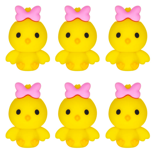 Chicken with Pink Bow Focal