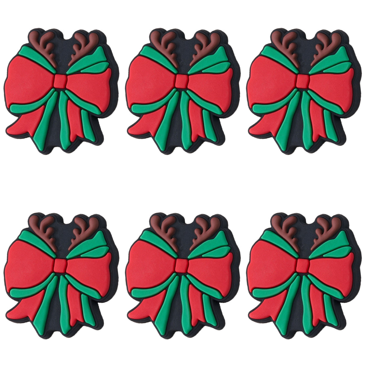 Christmas Deer Bow Focal