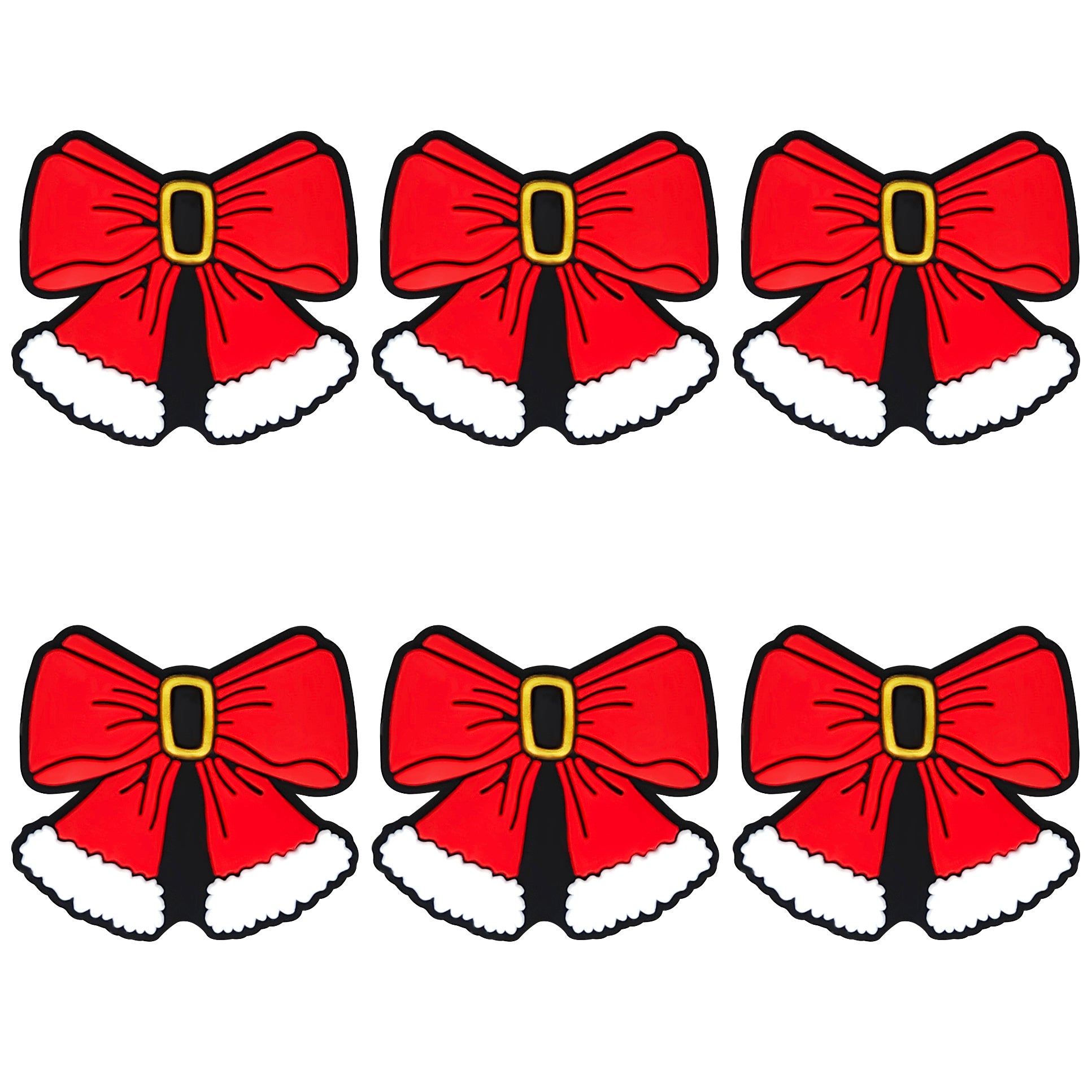 Christmas Santa Coquette Bow Focal