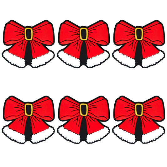 Christmas Santa Coquette Bow Focal