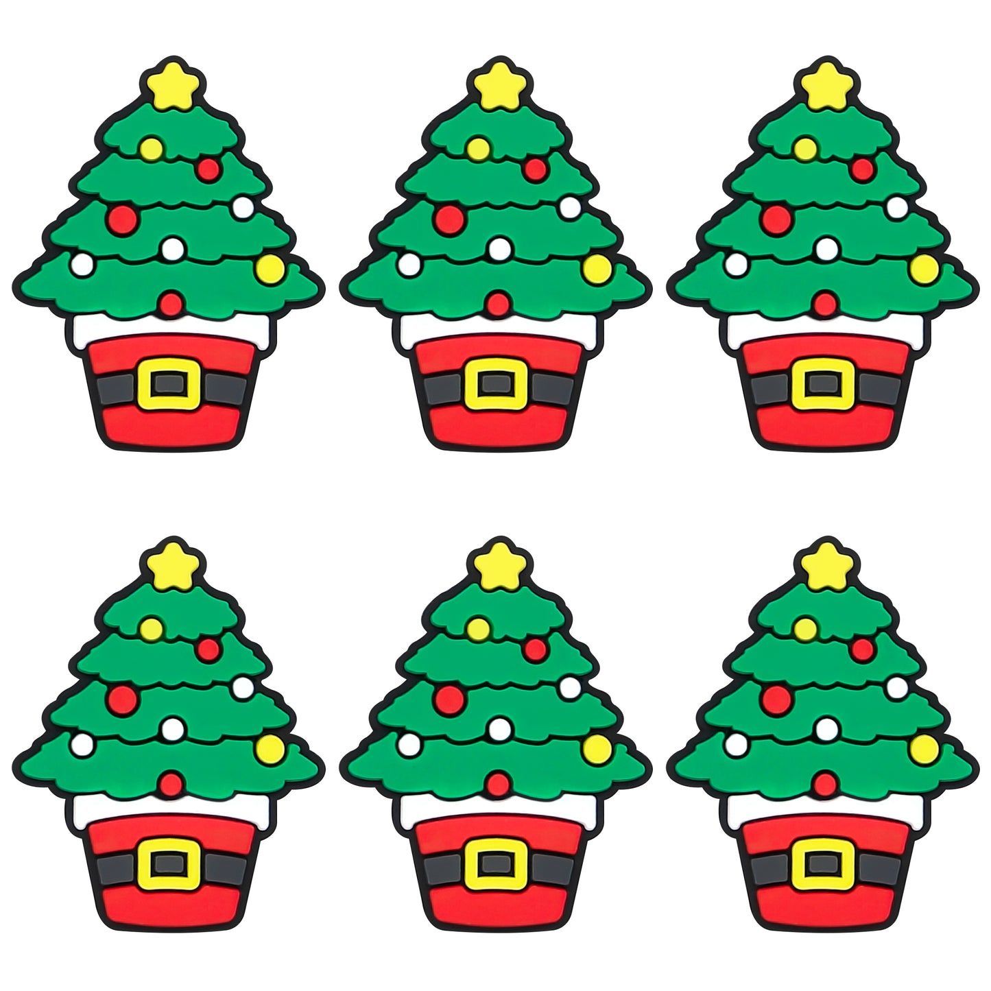 Christmas Tree With Santa Belt Focal