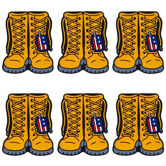 Combat Boots Patriotic Focal
