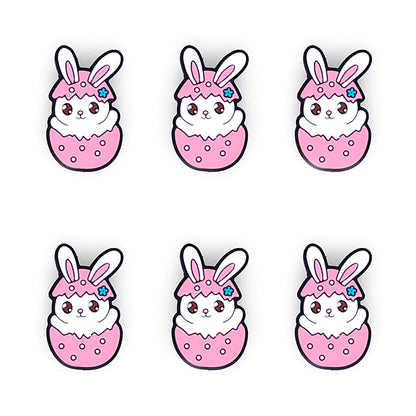 Cute Rabbit In Egg Easter Focal Beads