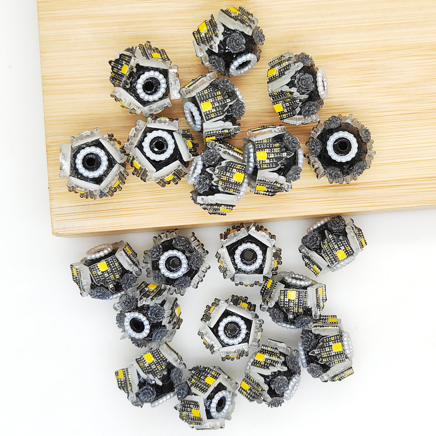 Fancy Acrylic Haunted House Focal Beads,Pen Beads