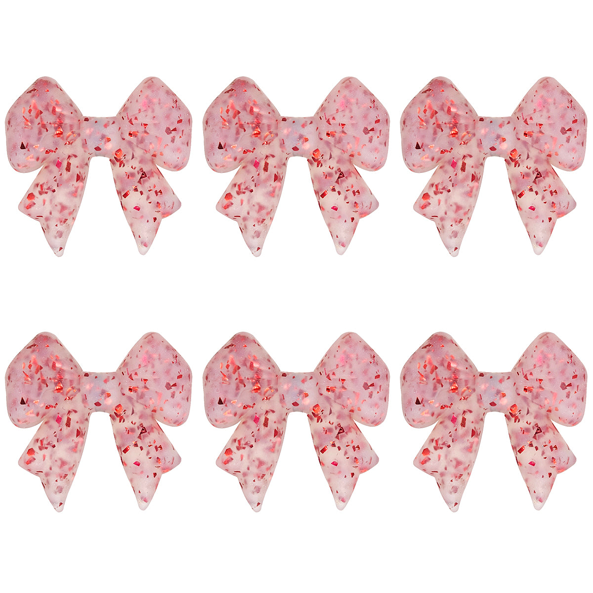 3D Shiny Flake Bowknot Focal