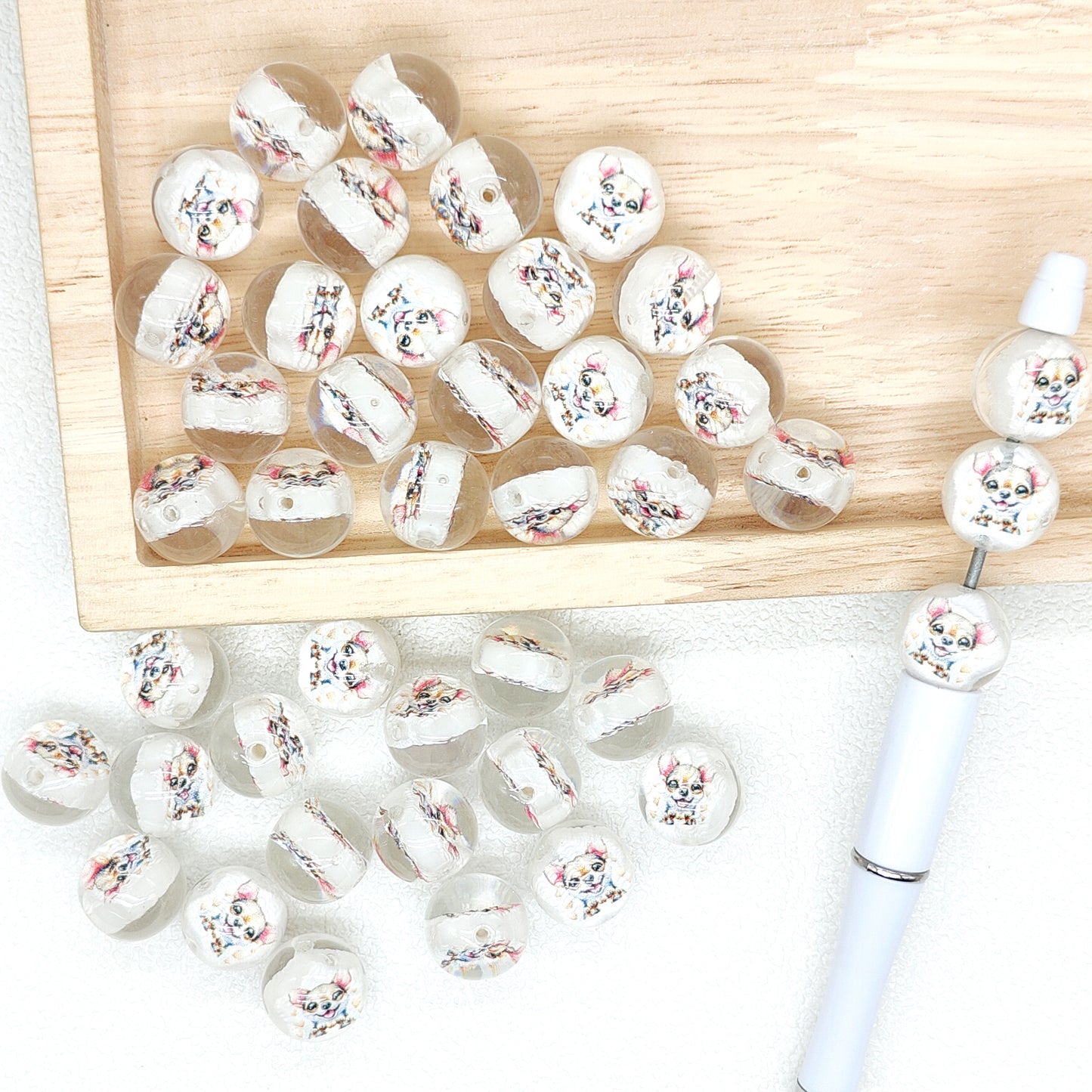 Bulk 16mm Dog Gumball Acrylic Beads,Loose Round Beads