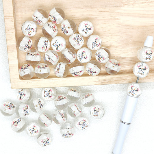 Bulk 16mm Dog Gumball Acrylic Beads,Loose Round Beads