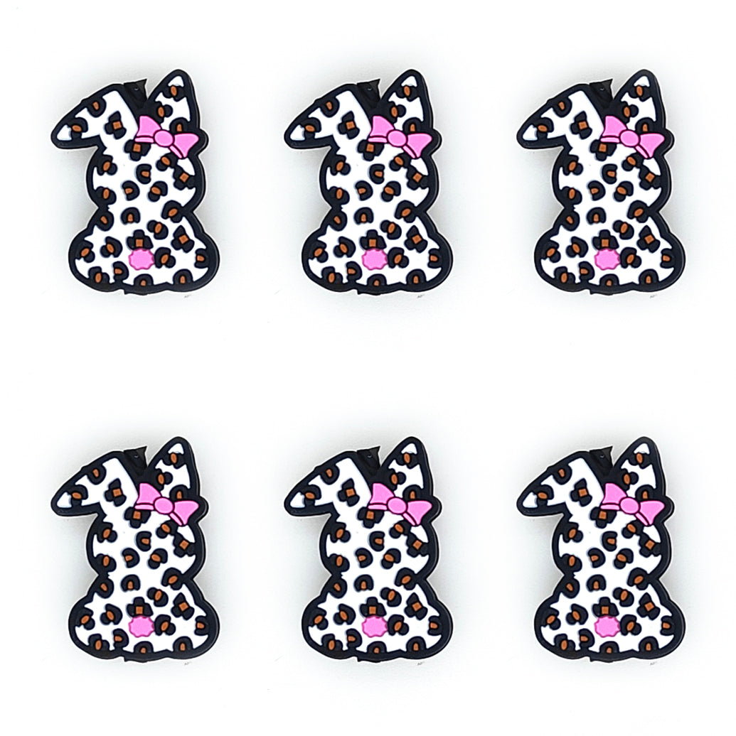 Leopard Rabbit Easter Focal Beads