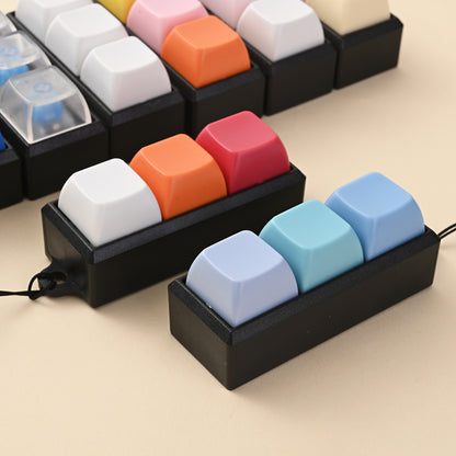Keyboard Keychain 3-in-1 Button Finger Clicker Toys, Stress Relief Fidget Toys