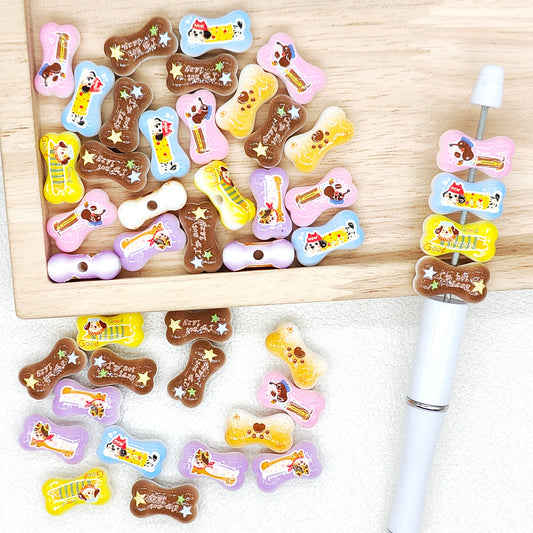 Dog Bone Shaped Acrylic Beads,Jewelry DIY Accessories