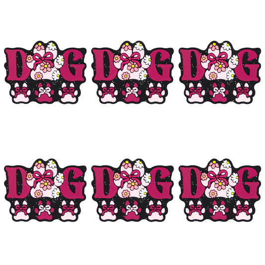 Dog Bow Glitter Focal