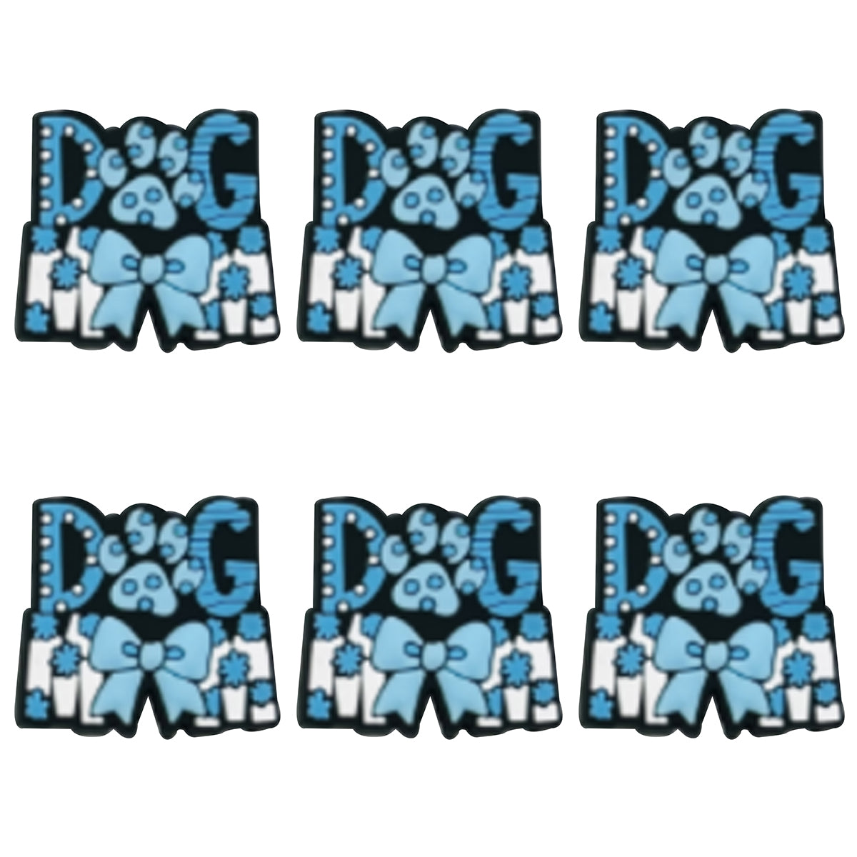 Dog Mom Blue Bow Focal