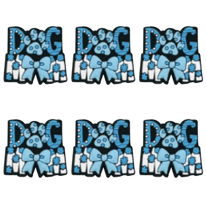 Dog Mom Blue Bow Focal