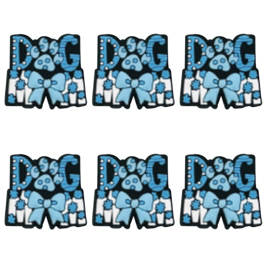 Dog Mom Blue Bow Focal