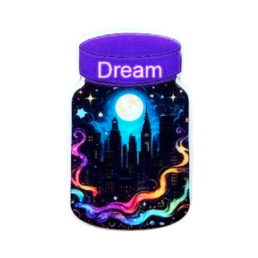 Dream City In Jar Print Focal