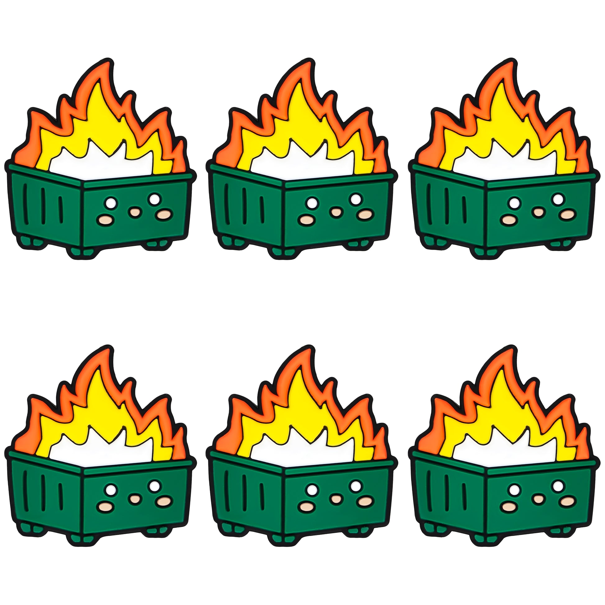 Dumpster Fire Focal Beads