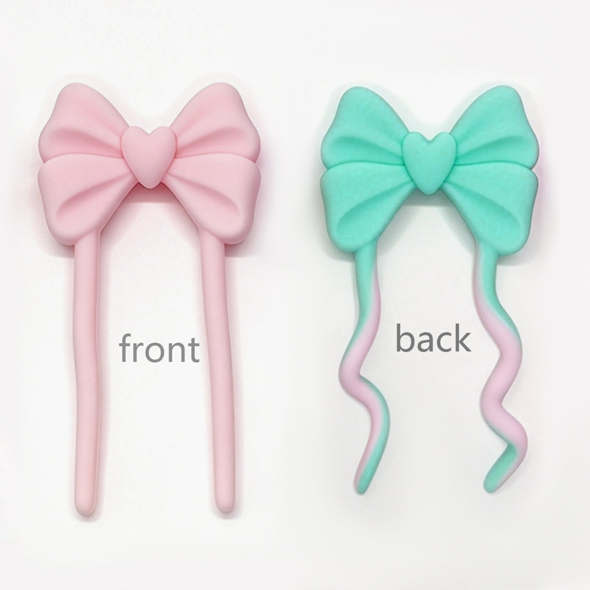Bendable Wire Inside Silicone Posable Bow Focal