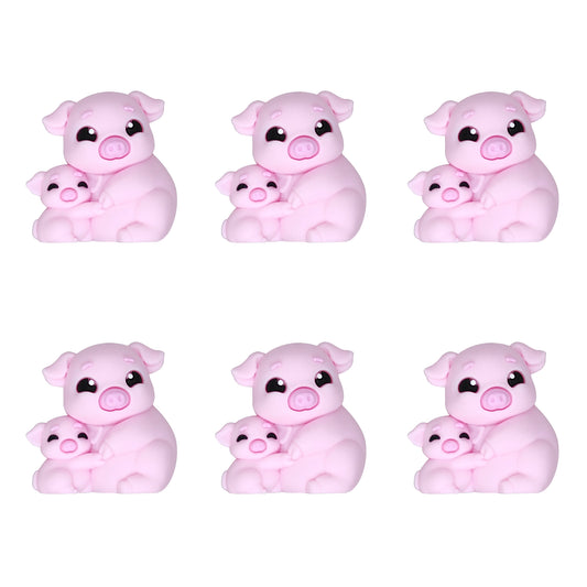 3D Pig Hugging Focal