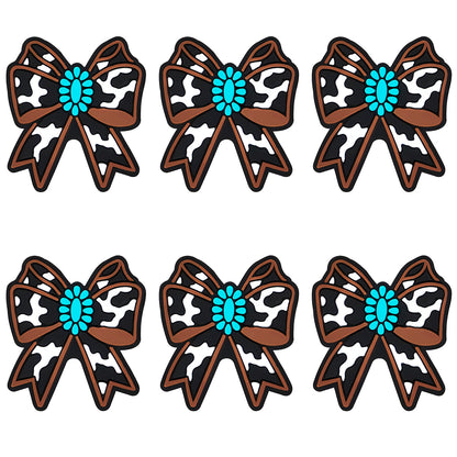 Western Turquoise Cow Bow Focal
