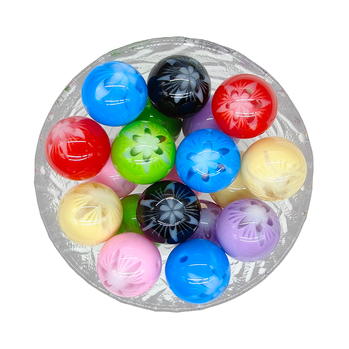 20mm Flower Chunky Bubblegum Acrylic Beads- Mix Color