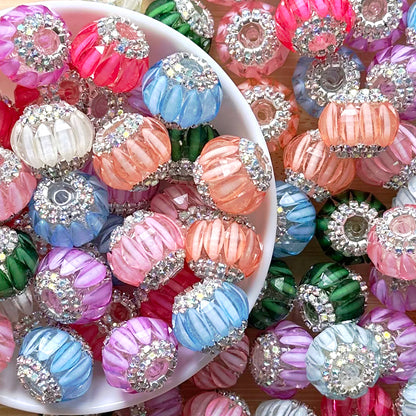 Assorted Crystal Beads, Rhinestone Ball, Colored Acrylic Beads