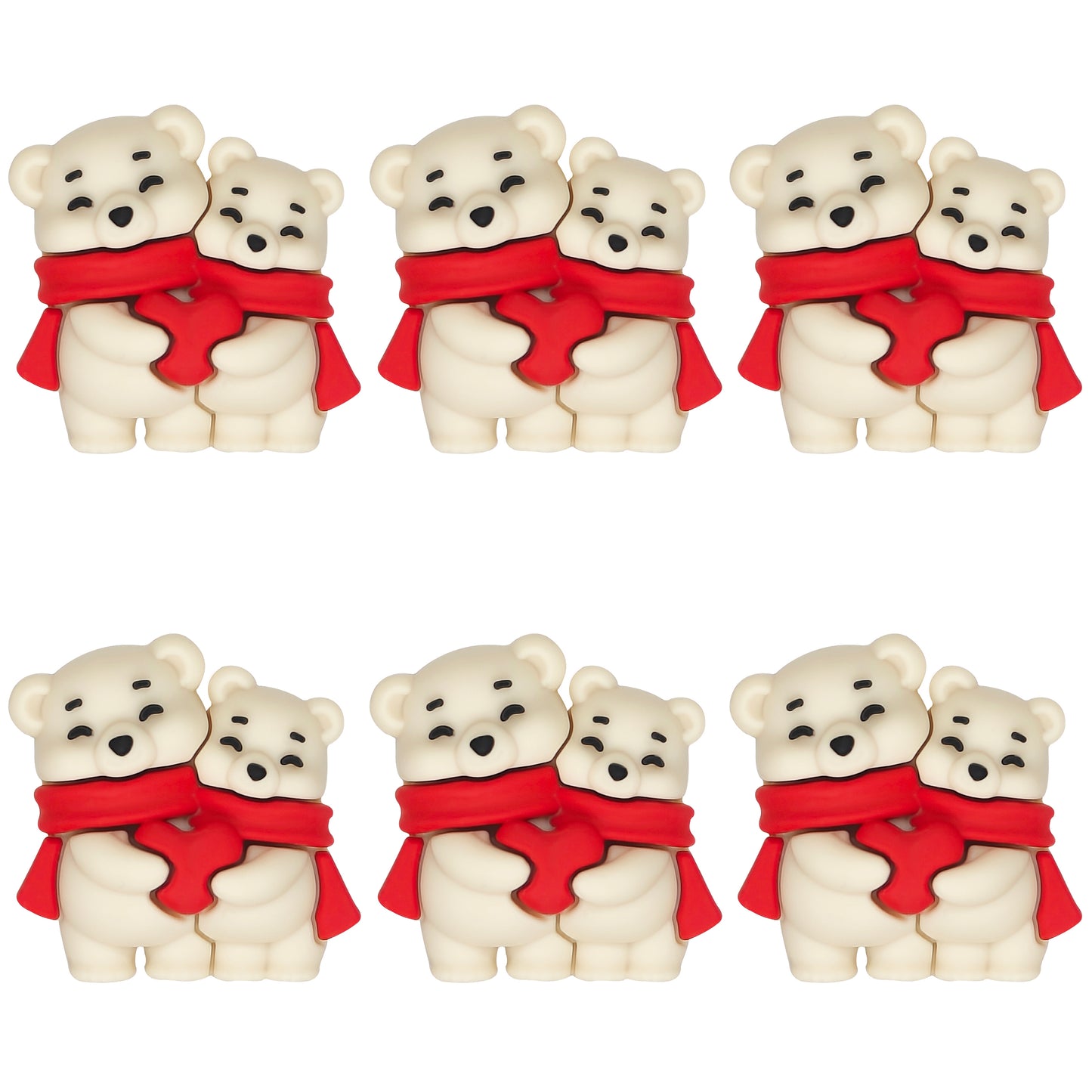 3D Love Heart Bear Focal