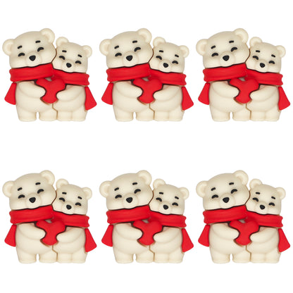 3D Love Heart Bear Focal