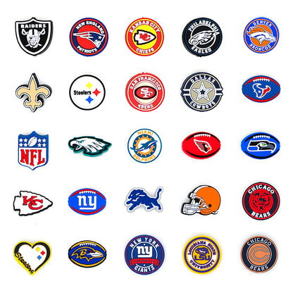 Football Team Focal Silicone Beads