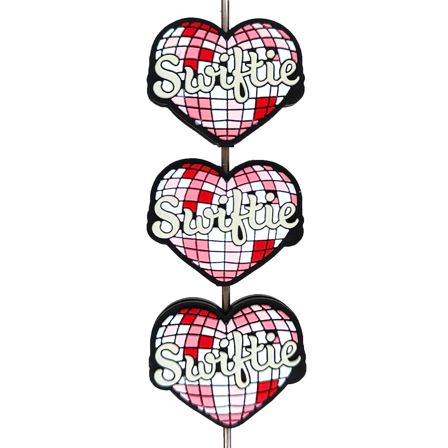 Heart Swiftie Silicone Focal Bead