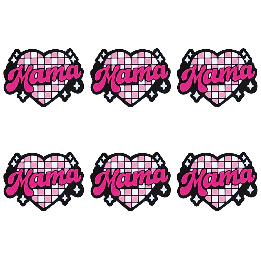 Mama Plaid Heart Focal