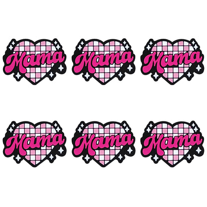 Mama Plaid Heart Focal