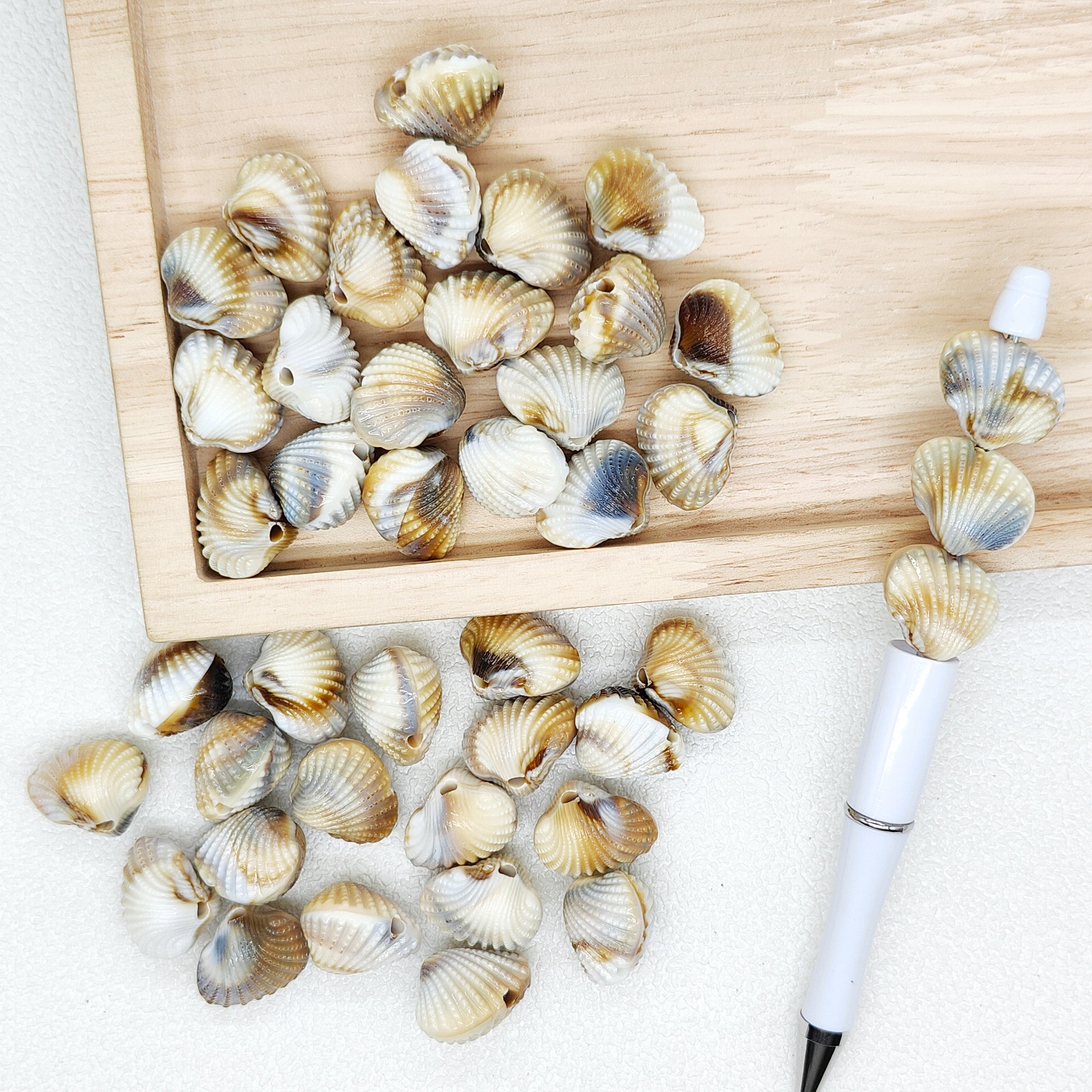 Faux Shell Acrylic Beads DIY Boho Beaded Charm