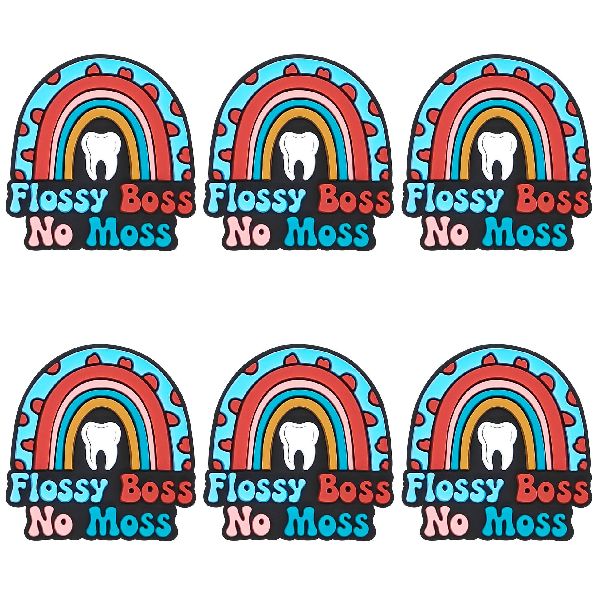 Flossy Boss No Moss Rainbow Tooth Focal
