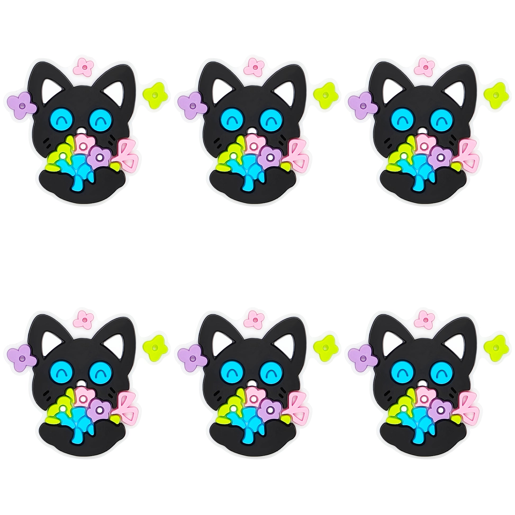 Flower Black Cat Focal