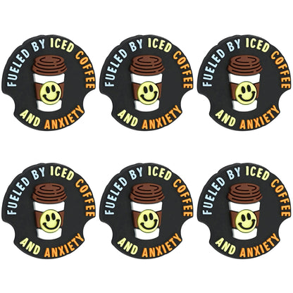 Fueled By Iced Coffee And Anxiety Smiling Focal