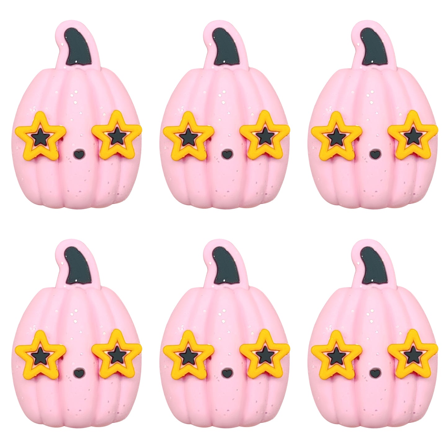 Glitter Star Pumpkin Focal