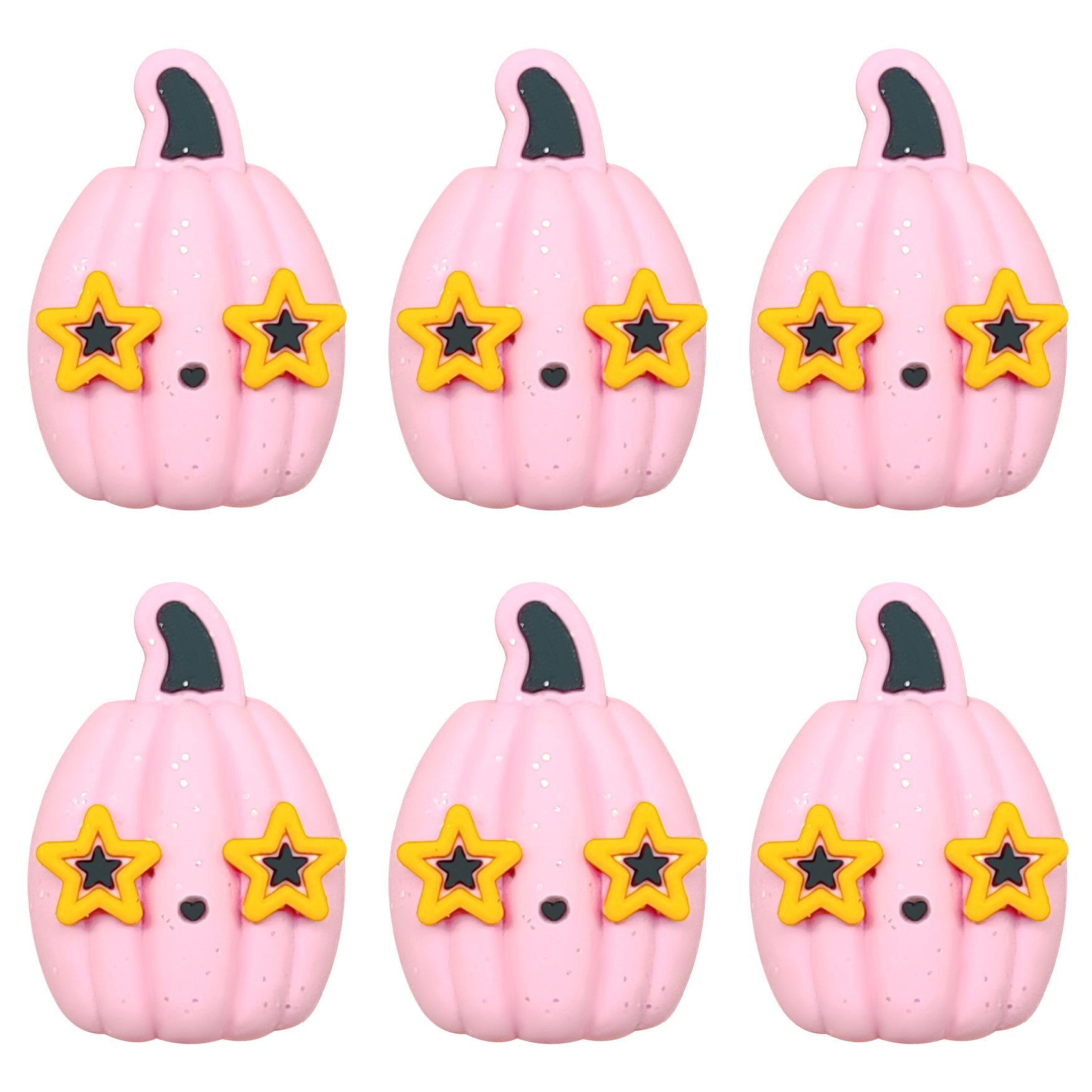 Glitter Star Pumpkin Focal