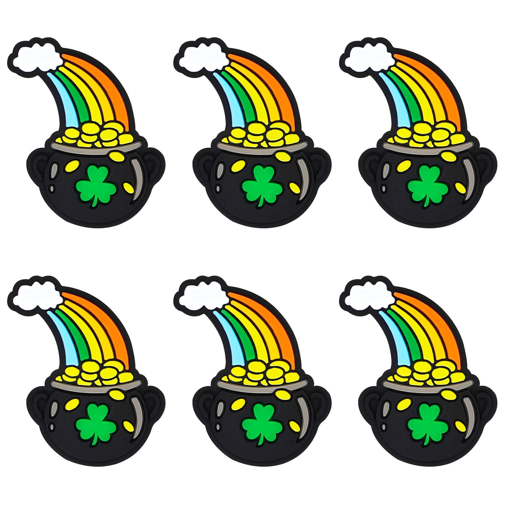 Gold Coin Storage Rainbow St Patricks Day Focal