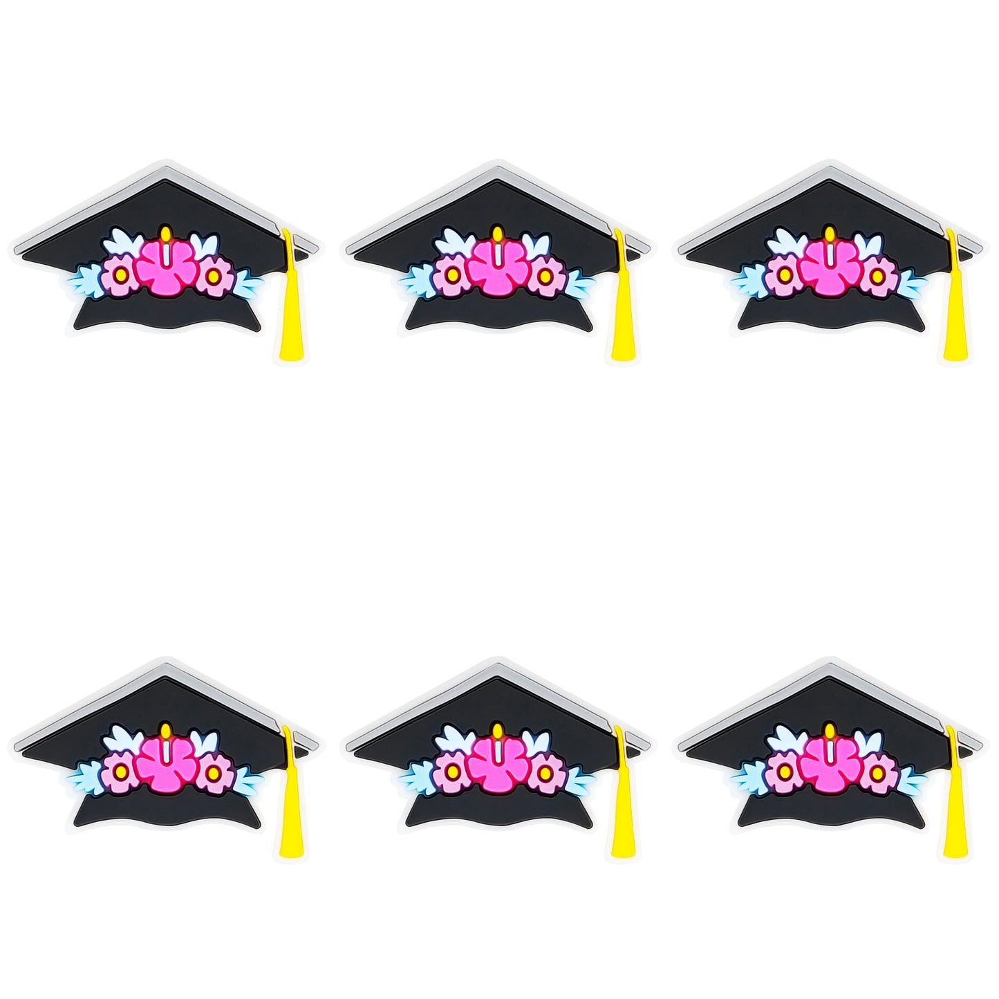 Graduation Floral Cap Focal