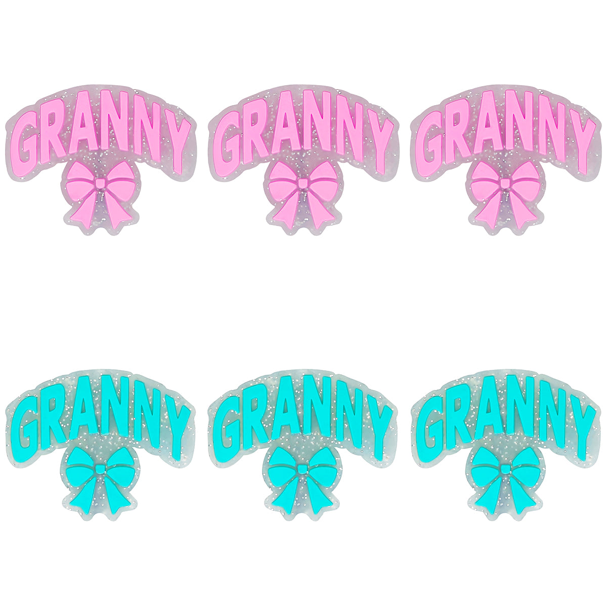 Granny Bow Glitter Focal